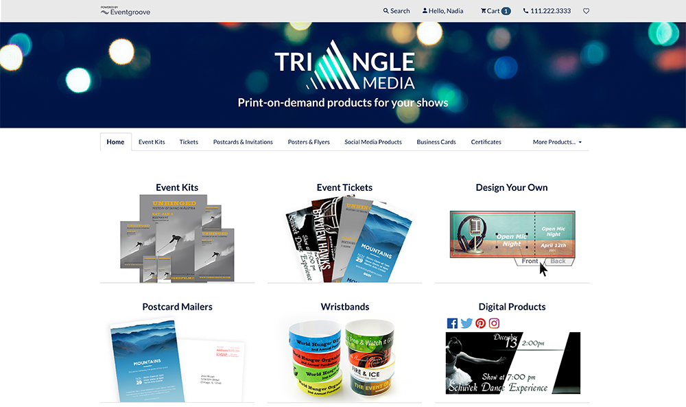 Film tour product page