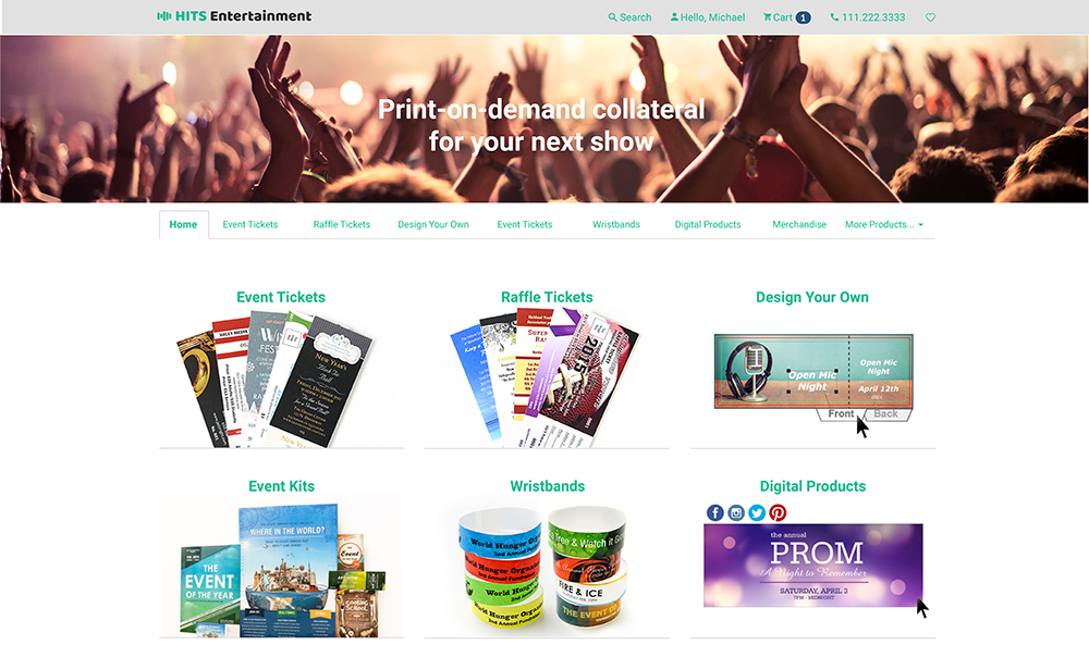 Entertainment product page