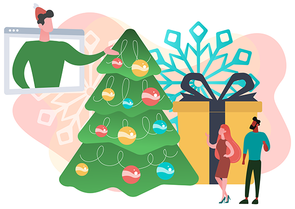 5 Holiday Hybrid (in-Person and Virtual) Office Party Ideas