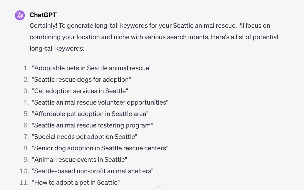 SEO for nonprofits - long tailed keyword prompt Nonprofit SEO tips - a screenshot illustrating where to out Image alt text and why it's important to be accessible.