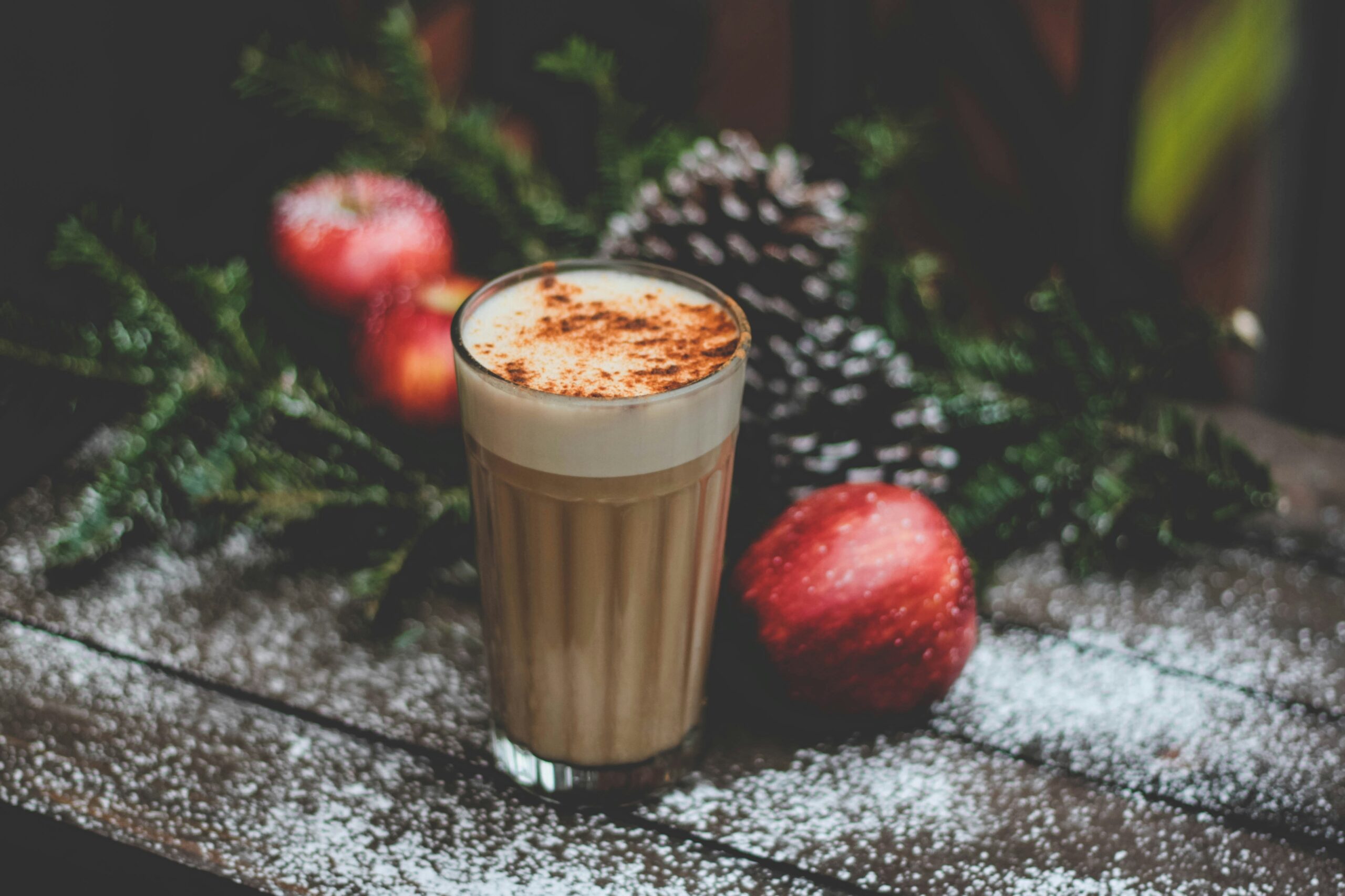 Winter fundraising event idea s- open house warm and cozy looking winter hot chocolate sits on a festive table